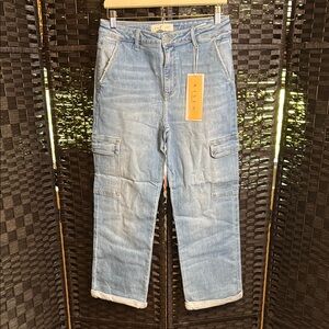 Risen Denim Cargo Trousers 11/30